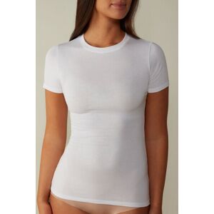 Intimissimi Maglia Manica Corta in Cotone Superior Elasticizzato Donna Bianco Taglia M