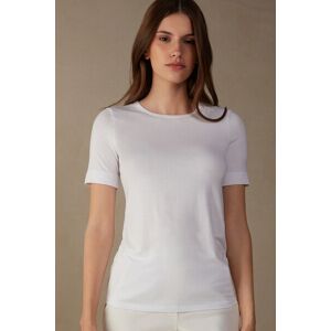 Intimissimi Maglia Manica Corta Girocollo in Micromodal Donna Bianco Taglia L