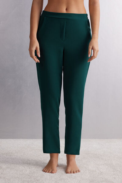 Intimissimi Pantaloni con Tasche Donna Verde Taglia S