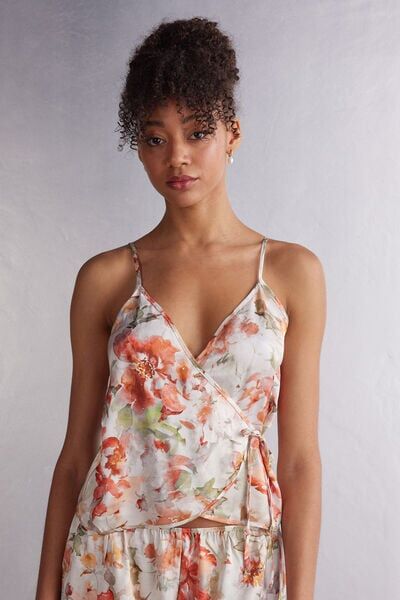 Intimissimi Top in Raso Summer Sunset Donna Floreale Taglia S