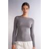 Intimissimi Maglia in Modal Ultralight con Cashmere con scollo a Barchetta Donna Grigio Taglia S