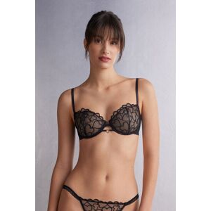 Intimissimi Reggiseno a Balconcino Queen of Hearts Donna Nero Taglia 2B