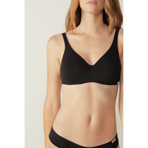 Intimissimi Reggiseno a Balconcino Greta in Cotone Donna Nero Taglia 3C