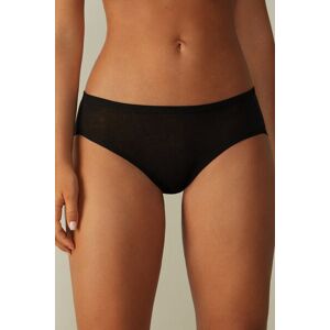 Intimissimi Slip in Cotone Ultralight Donna Nero Taglia 2