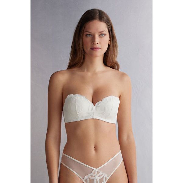 intimissimi reggiseno a fascia gioia crafted elegance donna avorio taglia 2b