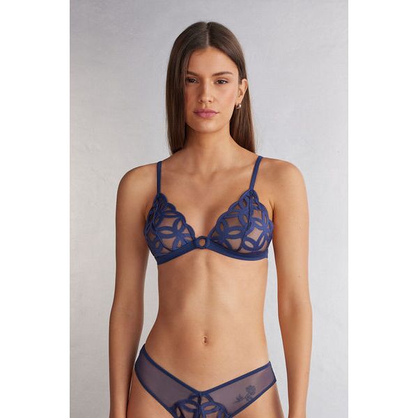 intimissimi reggiseno a triangolo crafted elegance donna blu taglia 2b