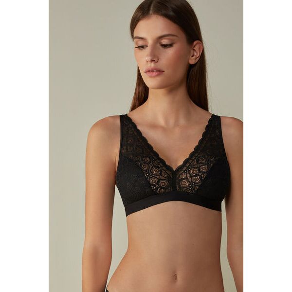 intimissimi reggiseno a triangolo lara in pizzo donna nero taglia 2b