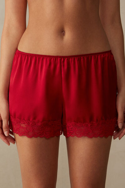 Intimissimi Pantaloncino in Seta Donna Rosso Taglia 2