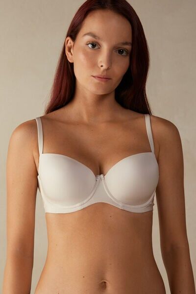 Intimissimi Reggiseno a Balconcino Sofia in Microfibra Ultralight Donna Naturale Taglia 7B