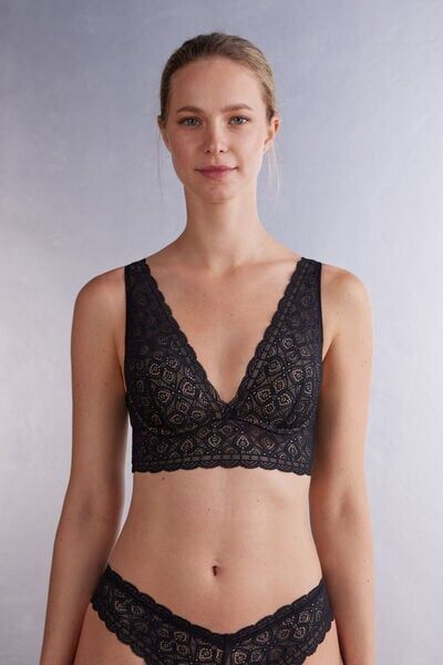 Intimissimi Reggiseno a Balconcino Asia Donna Nero Taglia 4B