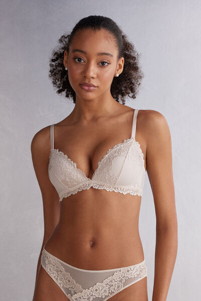 Intimissimi Reggiseno a Triangolo Tiziana Pretty Flowers Donna Naturale Taglia 3C