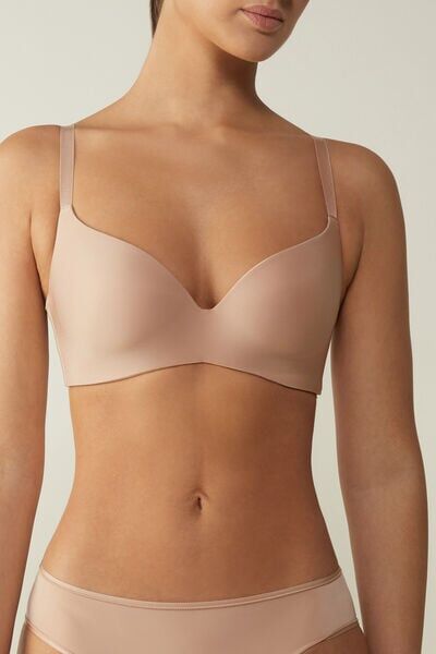 Intimissimi Reggiseno a Triangolo Adele in Microfibra Ultralight Donna Naturale Taglia 3B