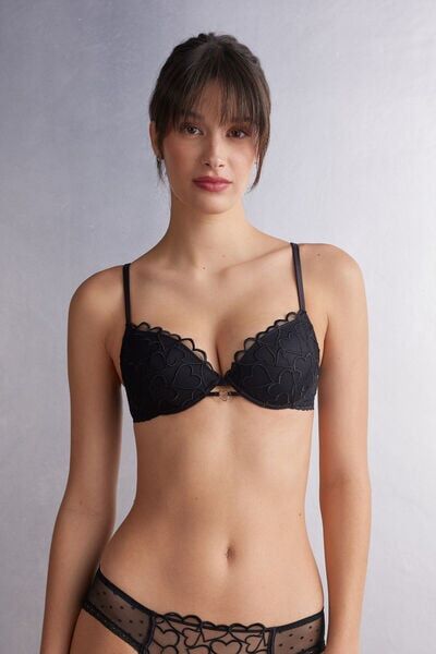 Intimissimi Reggiseno Push-up Bellissima Queen of Hearts Donna Nero Taglia 3C