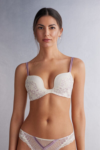 Intimissimi Reggiseno Push-up Monica Secret Garden Donna Bianco Taglia 1B