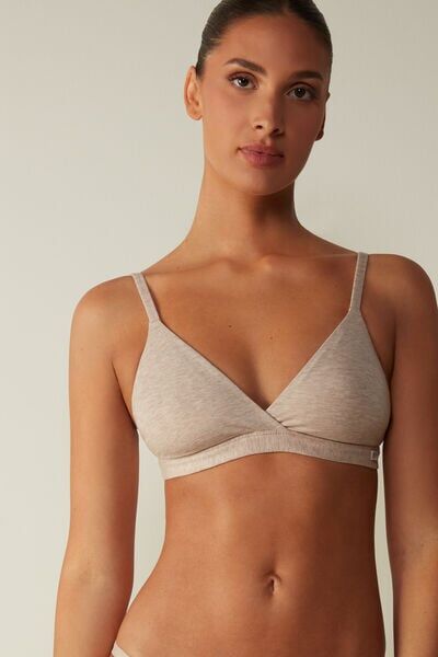 Intimissimi Reggiseno a Triangolo Emma in Cotone Natural Donna Naturale Taglia 3C