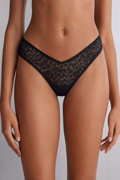 Intimissimi Brasiliana Stile Anni '80 Your Wild Side Donna Nero Taglia 2