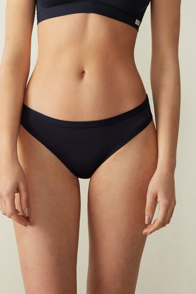 Intimissimi Brasiliana in Cotone Ultralight Donna Blu Taglia 4