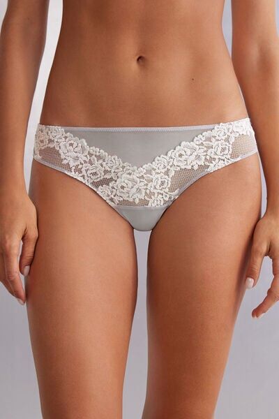 Intimissimi Brasiliana Pretty Flowers Donna Bianco Taglia 2