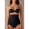 Intimissimi Culotte Vita Alta Modellante in Microfibra Senza Cuciture Donna Nero Taglia 4