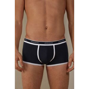 Intimissimi Boxer in Cotone Superior con Logo Uomo Blu Taglia 5