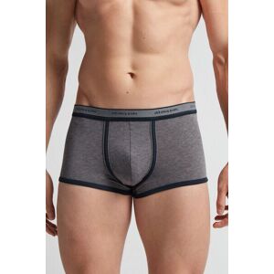 Intimissimi Boxer in Cotone Natural Fresh con Logo Uomo Grigio Scuro Taglia 6