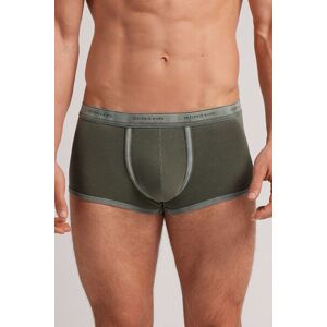 Intimissimi Boxer Washed Collection in Cotone Supima® Elasticizzato Uomo Verde Taglia 3