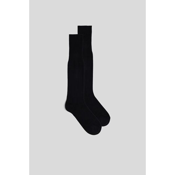 intimissimi calze lunghe in caldo cotone uomo nero taglia 46-47