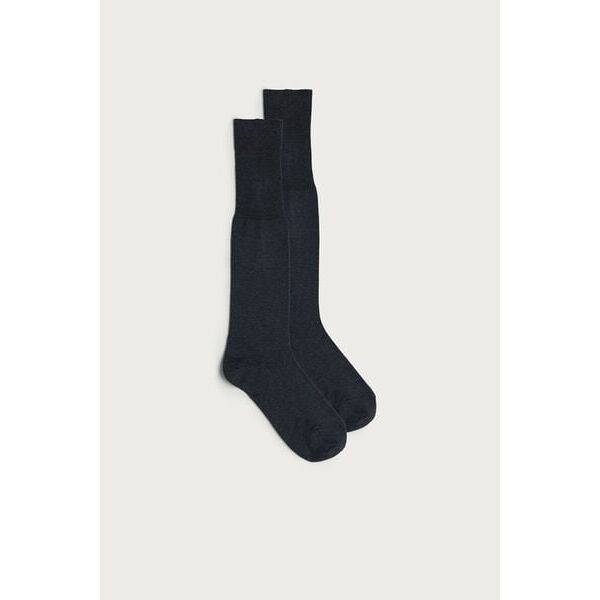 intimissimi calze lunghe in caldo cotone uomo grigio taglia 46-47