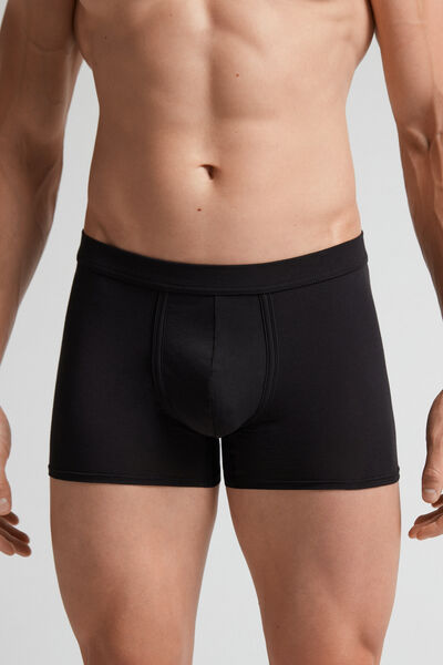 Intimissimi Boxer in Cotone Natural Fresh Uomo Nero Taglia 3