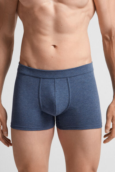 Intimissimi Boxer in Cotone Superior Uomo Blu Taglia 3