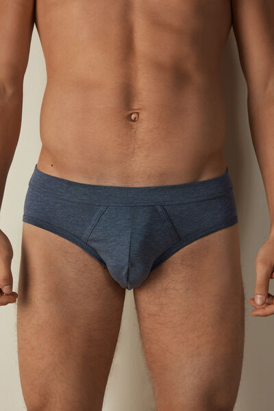 Intimissimi Slip in Cotone Superior Uomo Blu Taglia 4