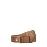 Versace Cintura In Webbing E Pelle Con Logo 4cm Beige 01