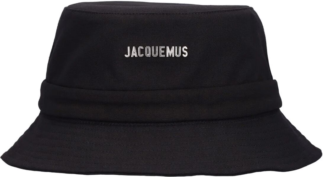 JACQUEMUS Cappello Le Bob Gadjo In Tela Di Cotone Nero 56 - 58 - 60