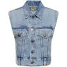 KHAITE Gilet Lizzo In Denim Di Cotone Blu XS - M - L