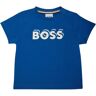 BOSS T-shirt In Jersey Di Cotone Con Logo Gommato Blu 6M - 12M - 18M