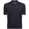 TAGLIATORE Polo Keith In Maglia Di Seta Navy 44 - 46 - 48 - 50 - 52 - 54 - 56