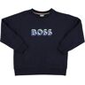 BOSS Felpa In Cotone Con Logo Gommato Navy 6A - 8A - 10A - 12A - 14A - 16A