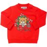 Moschino Felpa In Cotone Gommato Rosso 6-9M - 12-18M