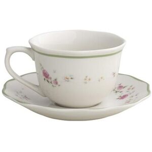 Brandani Gift Group TAZZA THE NONNA ROSA SET 2 PZ PORCELLANA