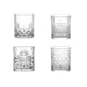 brandani gift group spirits set 4 bicchieri crystal glass