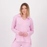 Cuddl Duds T-shirt con collo a camicia e scollo a V