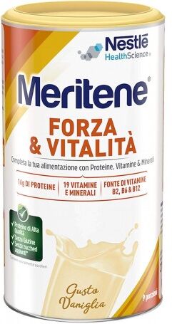 Meritene Vaniglia Forza E Vitalità 270g Meritene Vaniglia Forza E Vitalità 270g