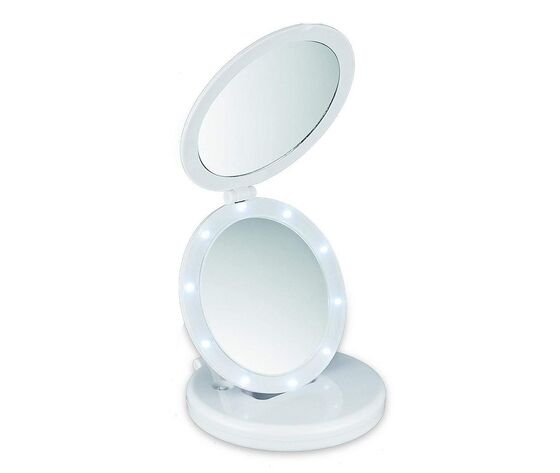 Macom Sensation 212 Eclipse - Specchio Cosmetico Doppio Con Led, Ingradimento 5x