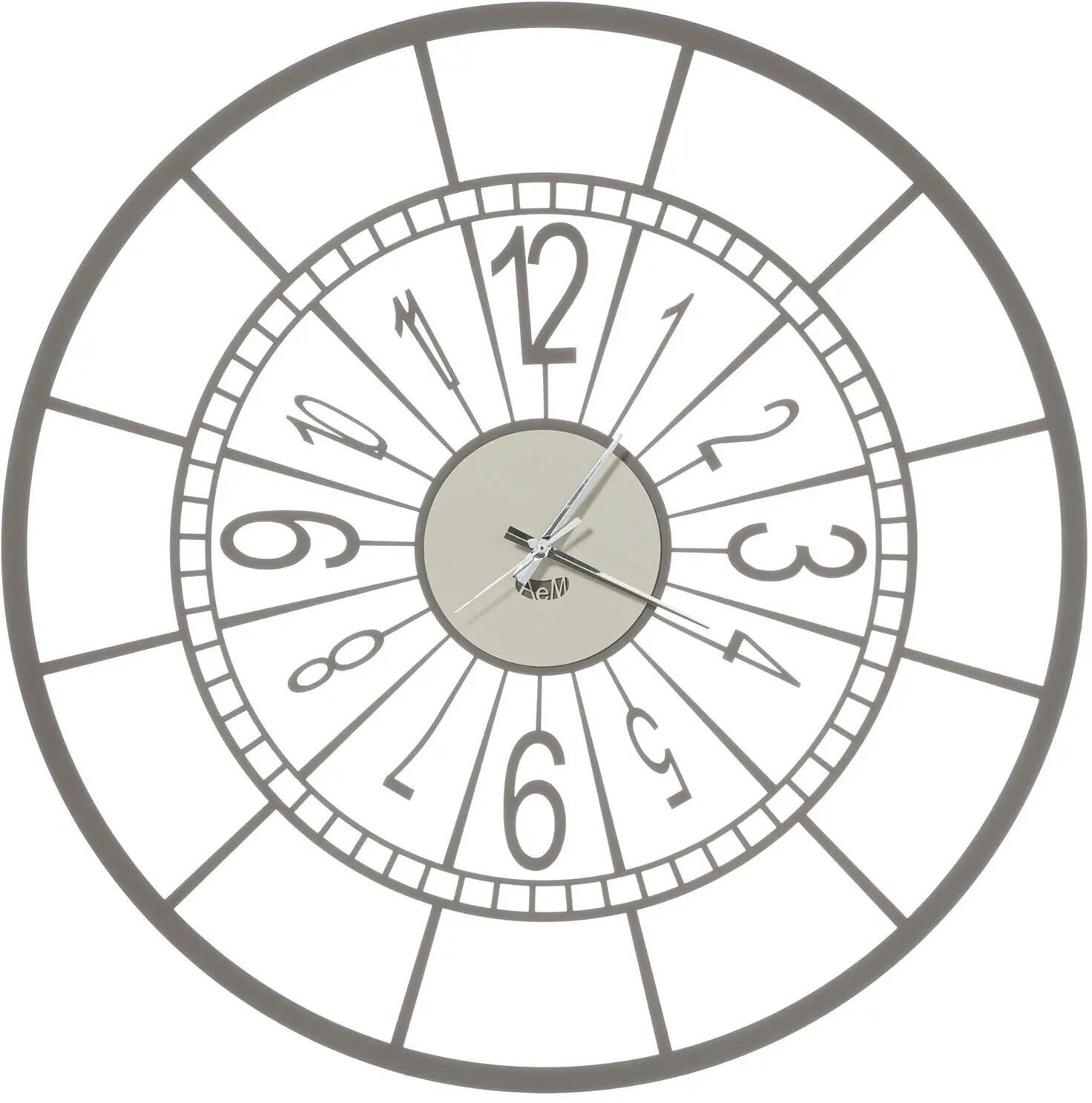 Casa Shop Orologio da parete dinamico grande Volano Bianco e Nero Casa Shop Orologio da parete dinamico grande Volano Bianco e Nero