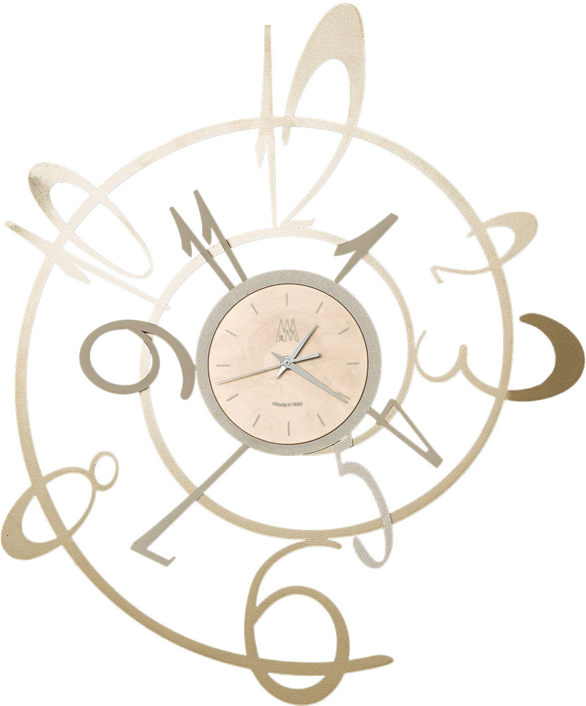 Casa Shop Orologio da parete vorticoso New George Bronzo e Nocciola Casa Shop Orologio da parete vorticoso New George Bronzo e Nocciola