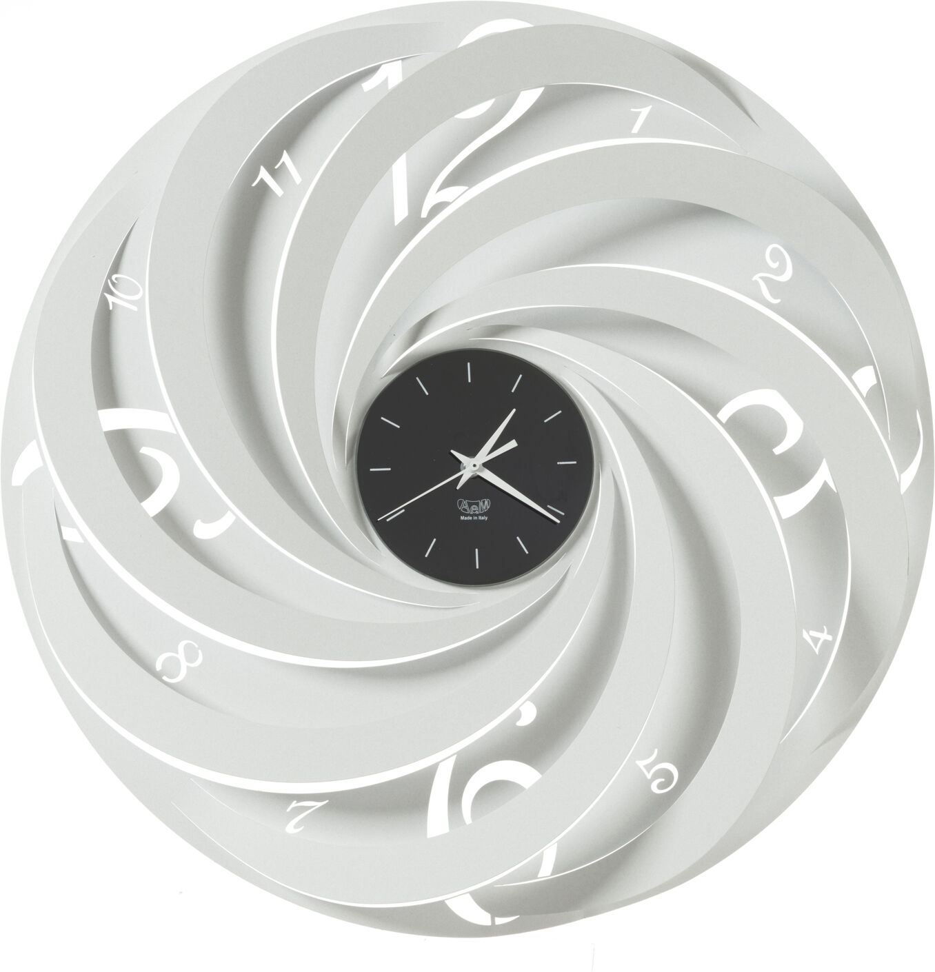 Casa Shop Orologio grande con effetto tridimensionale Vortex Bianco marmo