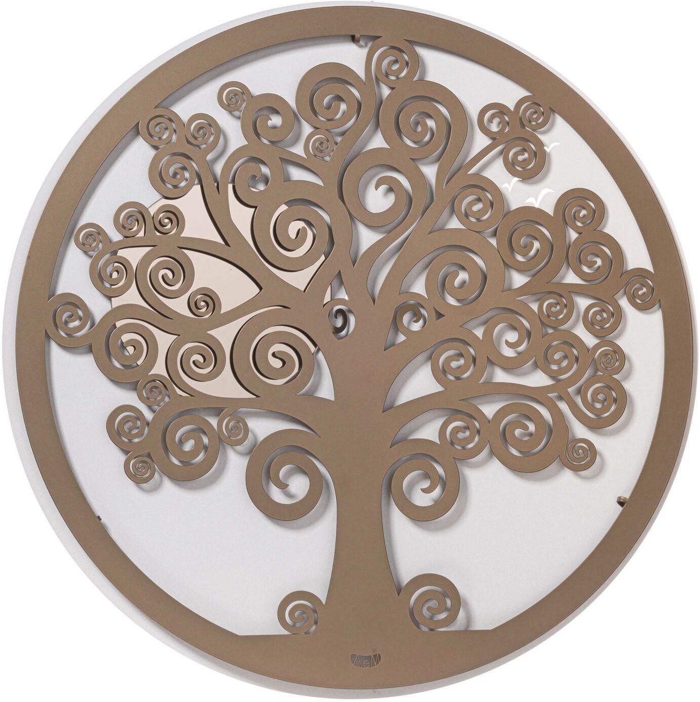 Casa Shop Pannello da parete Albero della Vita Bianco marmo e fango Casa Shop Pannello da parete Albero della Vita Bianco marmo e fango