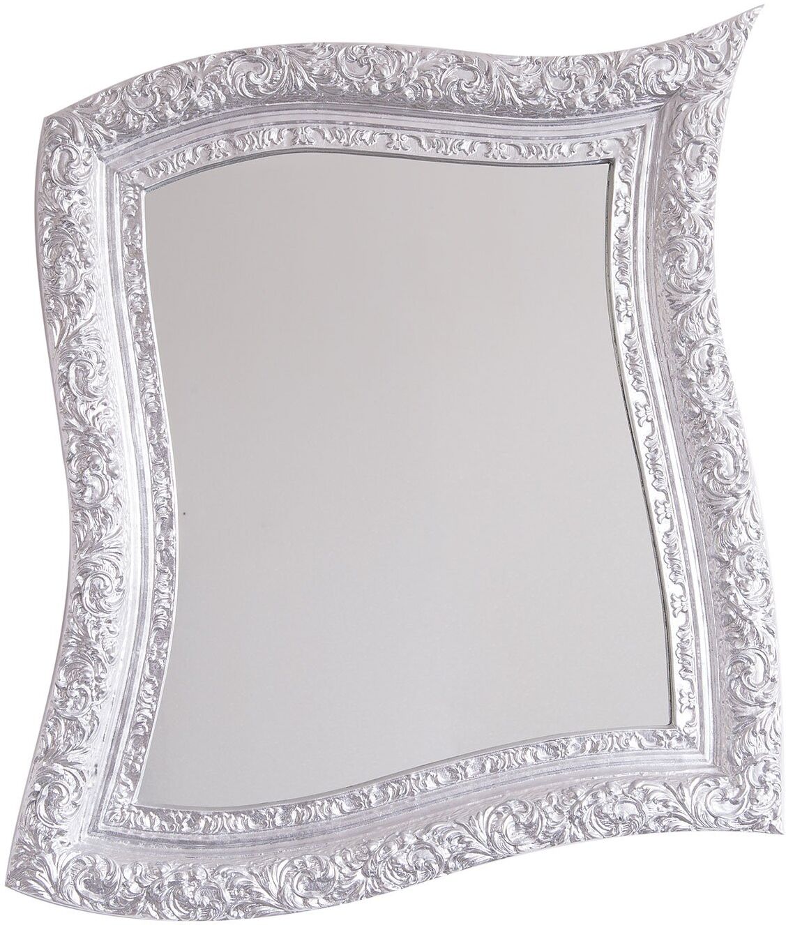 Casa Shop Specchio da parete artistico Neo Barocco Argento Casa Shop Specchio da parete artistico Neo Barocco Argento