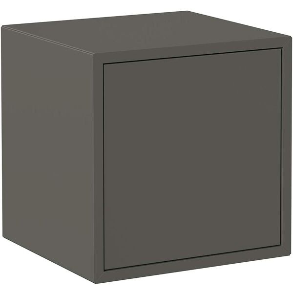 caesaroo cubo da parete grigio scuro con anta serie lisbona   grigio scuro