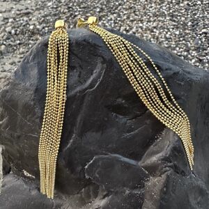 Idandi Orecchini Catenelle In Argento Bagnato Oro-